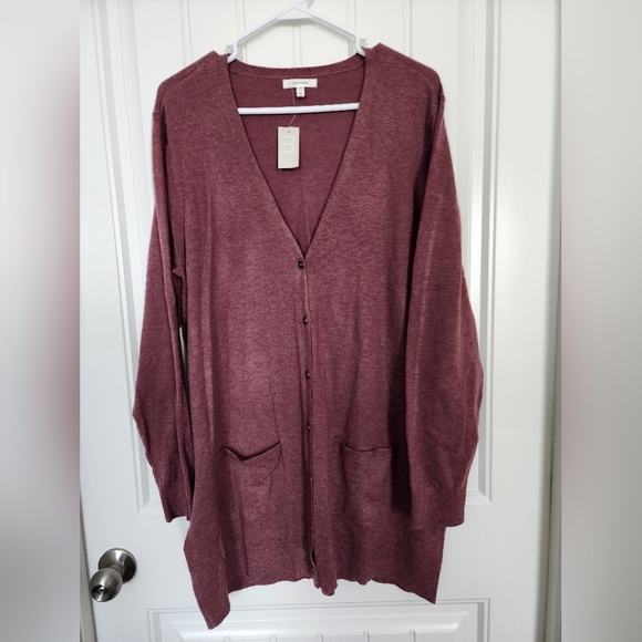 NEW! Maurice's Soild Boyfriend Cardigan Sweater, NWT, Size XL - Picture 2 of 4